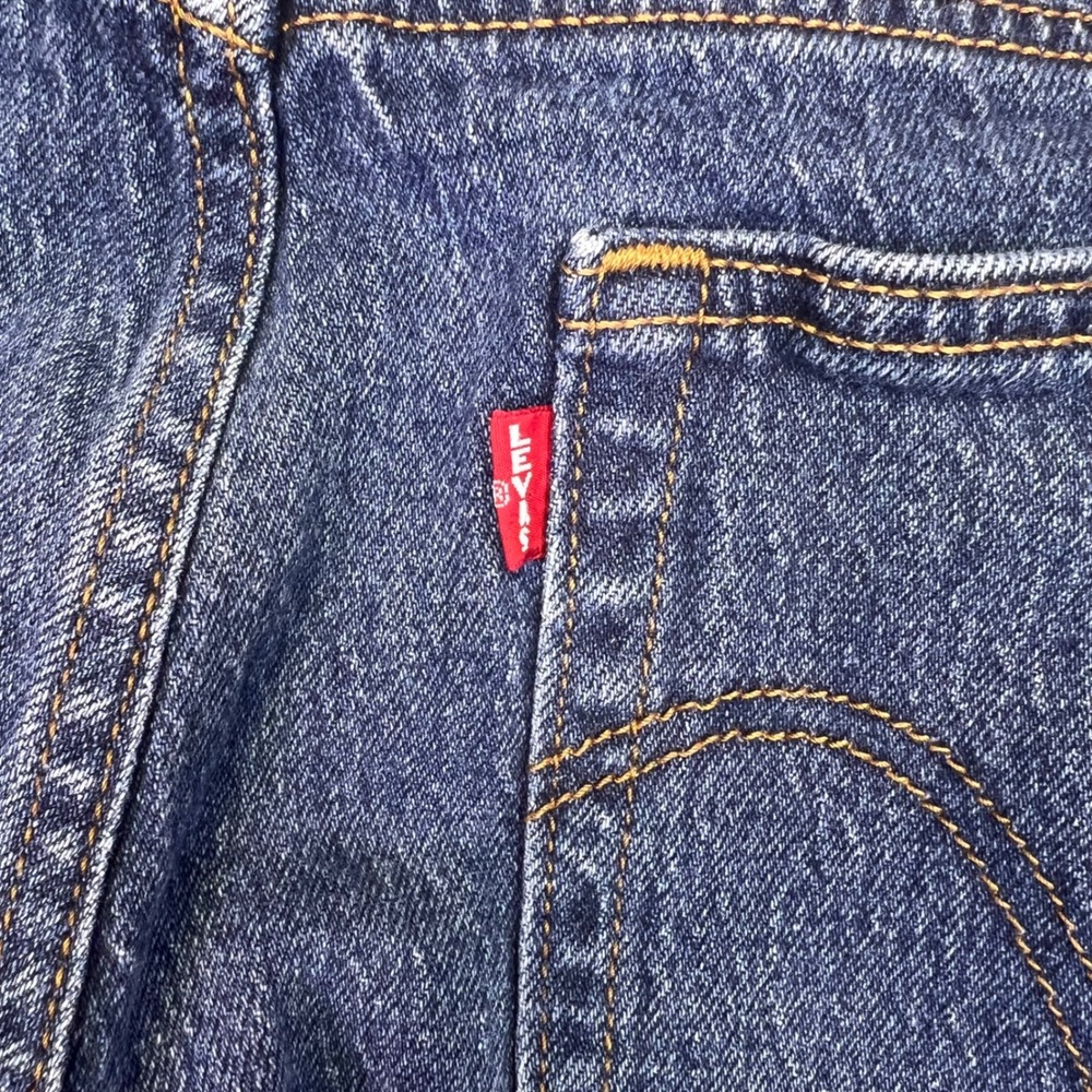 Levis Premium Jeans Womens 34x25 Blue Wedgie Straight High Rise Button Fly Denim - Picture 13 of 16